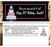 personalized birthday cake candy bar wrapper